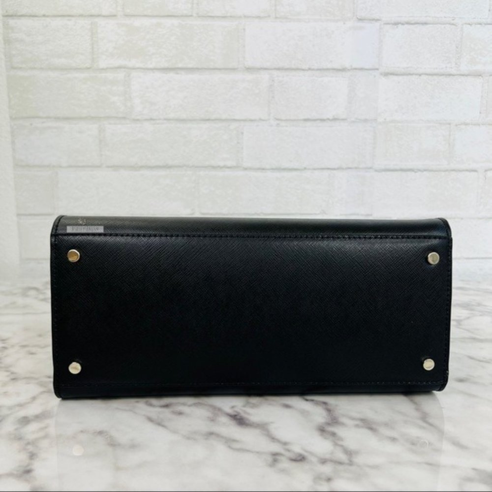 Kate Spade Black Medium Satchel Crossbody & Large Slim Bifold Wallet Set - Picture 7 of 14